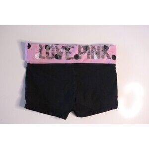 Vintage Y2K Victoria's Secret PINK Fold Mini Low Rise Shorts Sequin Polka Dots